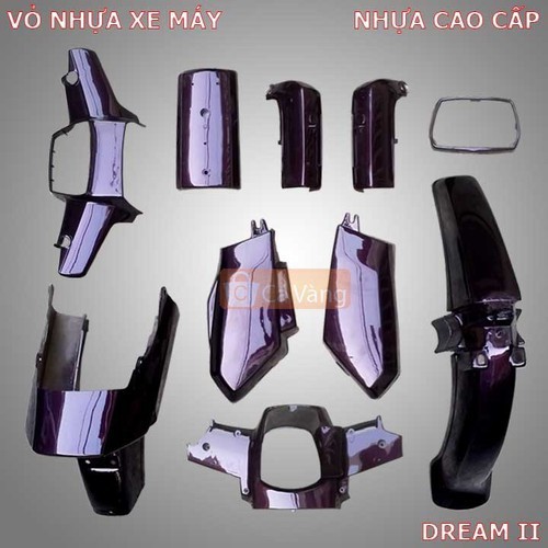 Dàn áo xe máy Dream-II Full Phụ Kiện nhựa PP khớp khít như chính hãng