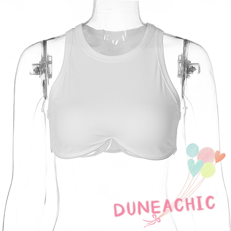 Áo Tank Top Thể Thao Sát Nách Cổ Tròn Thiết Kế Trẻ Trung Cho Nữ