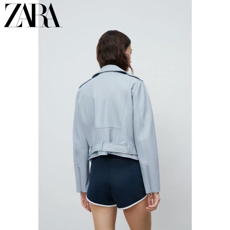 (Sẵn) Áo khoác da Zaraa auth canh sale, 2 mầu