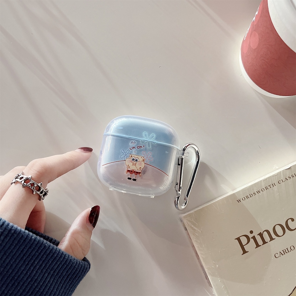 Vỏ TPU Mềm Trong Suốt Bảo Vệ Hộp Sạc Tai Nghe Không Dây Baseus Bowie E3 TWS