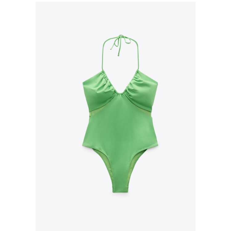 Bộ Đồ Bơi Zara 22 Thiết Kế Cổ Chữ V Hở Lưng Có Thể Điều Chỉnh Phong Cách Mùa Hè Mới2856028