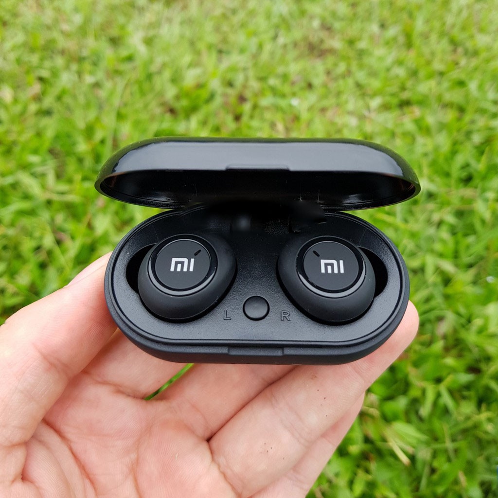 Tai Nghe Bluetooth AirDots Redmi2 Đen True Wireless | Cảm biến tự động kết nối | Bảo Hành 1 đổi 1 | BigBuy360 - bigbuy360.vn