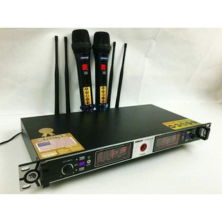 Micro karaoke không dây shure ur28d plus, dòng cao cấp 4 râu 4 sóng