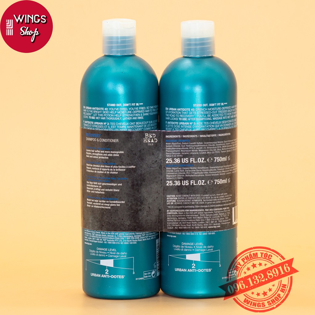 🛑FreeShip🛑Cặp Dầu Gội Xả TIGI  Đủ Màu 750ML |  Phục Hồi Tóc Hư Tổn, Giảm Gãy Rụng | Hàng Chính Hãng | BigBuy360 - bigbuy360.vn