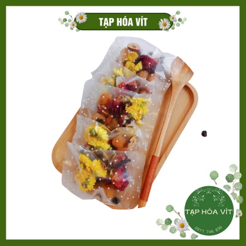 Set 16 Gói Trà  Hoa Khô Các Vị,  Tà Hoa Khô Thảo Mộ Tạp Hóa Vít THV013