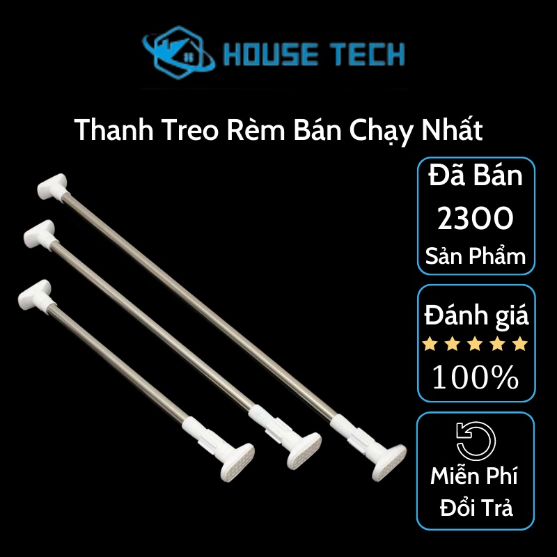 Thanh treo rèm không cần khoan tường HT03