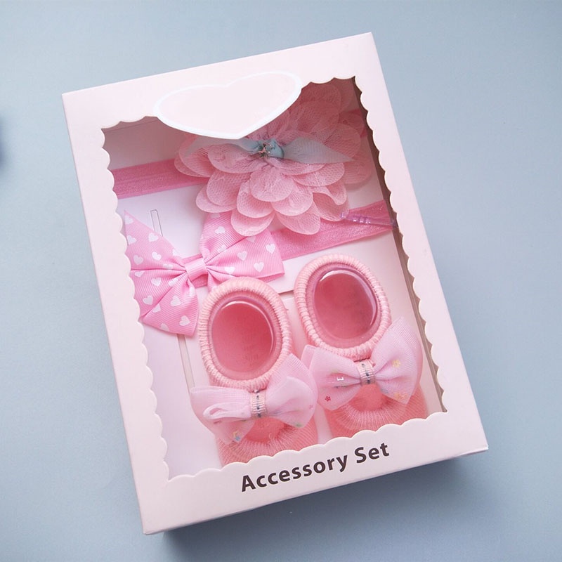 Set 3 Băng Đô Đính Nơ/Hoa Xinh Xắn Dành Cho Bé Gái