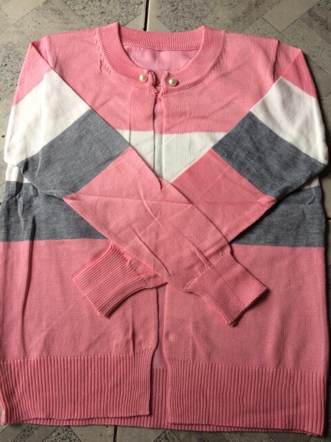 Áo khoác len ngọc sọc