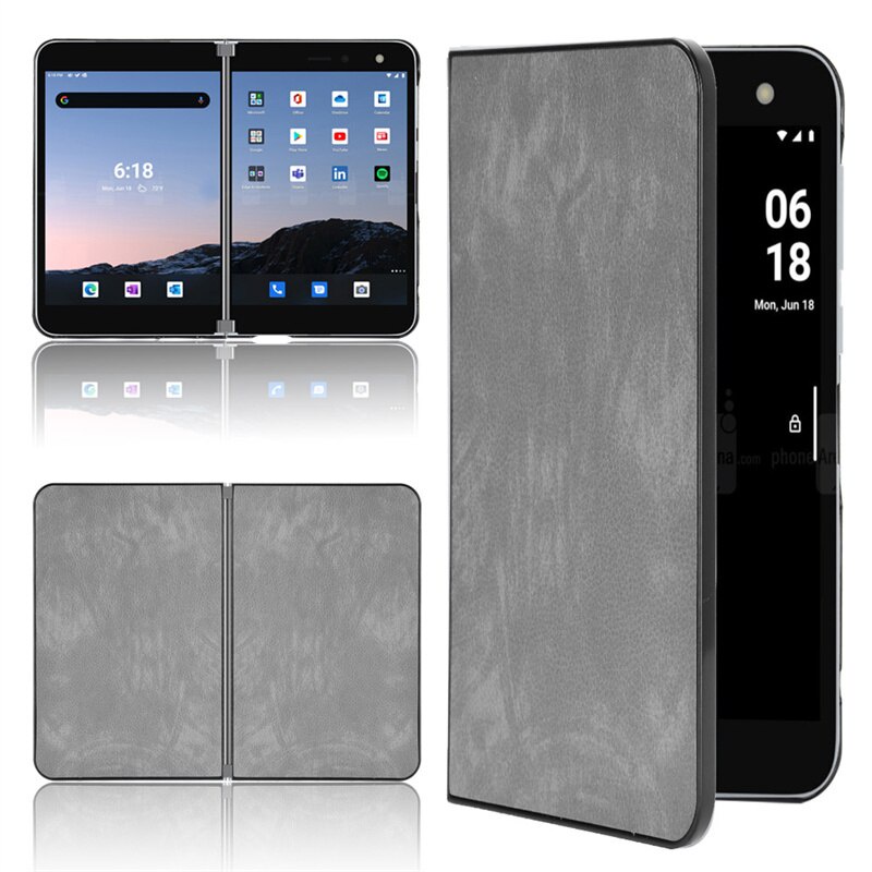 Ốp lưng chất liệu PC phối da cho Microsoft Surface Duo 2