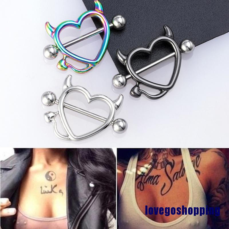 Khuyên Cơ Thể Hình Sừng Và Trái Tim Bằng Thép Phẫu Thuật