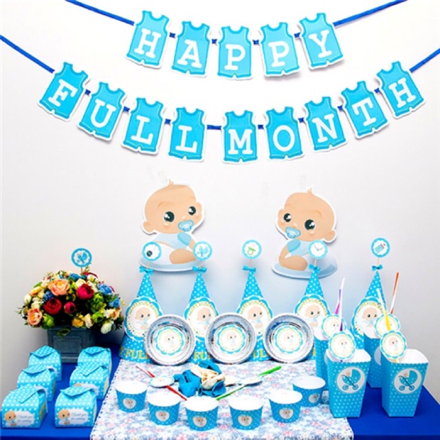 Set trang trí đầy tháng cho bé
