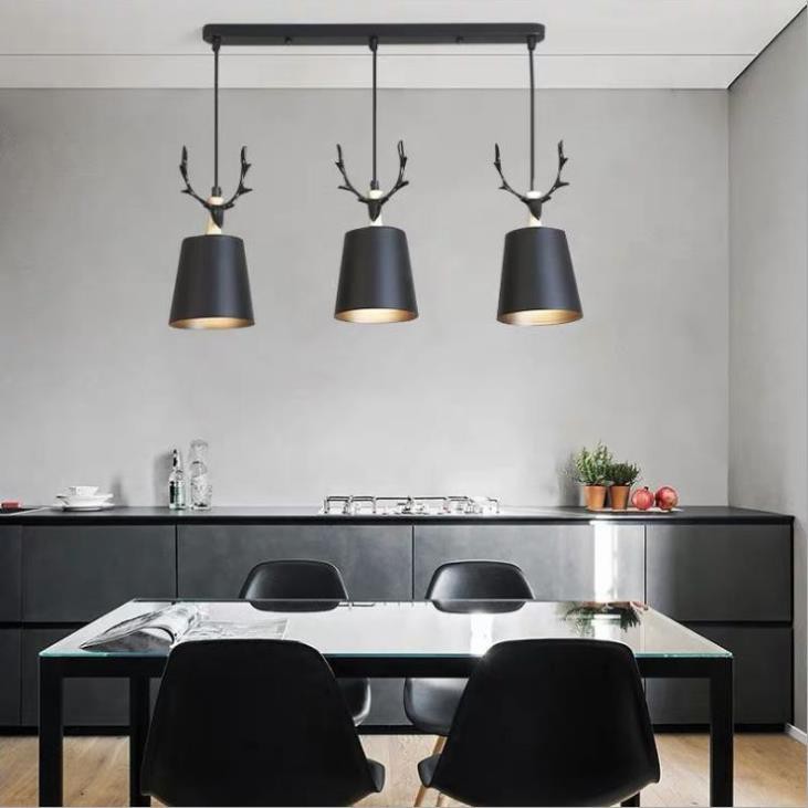 Đèn thả trang trí trần bộ 3 decor nội thất phòng khách phòng ngủ bàn ăn bao gồm bóng led