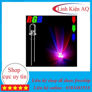 Combo 10 Led Nháy Đuổi 7 Màu RGB  5mm 2 Chân- Linhkiendientu