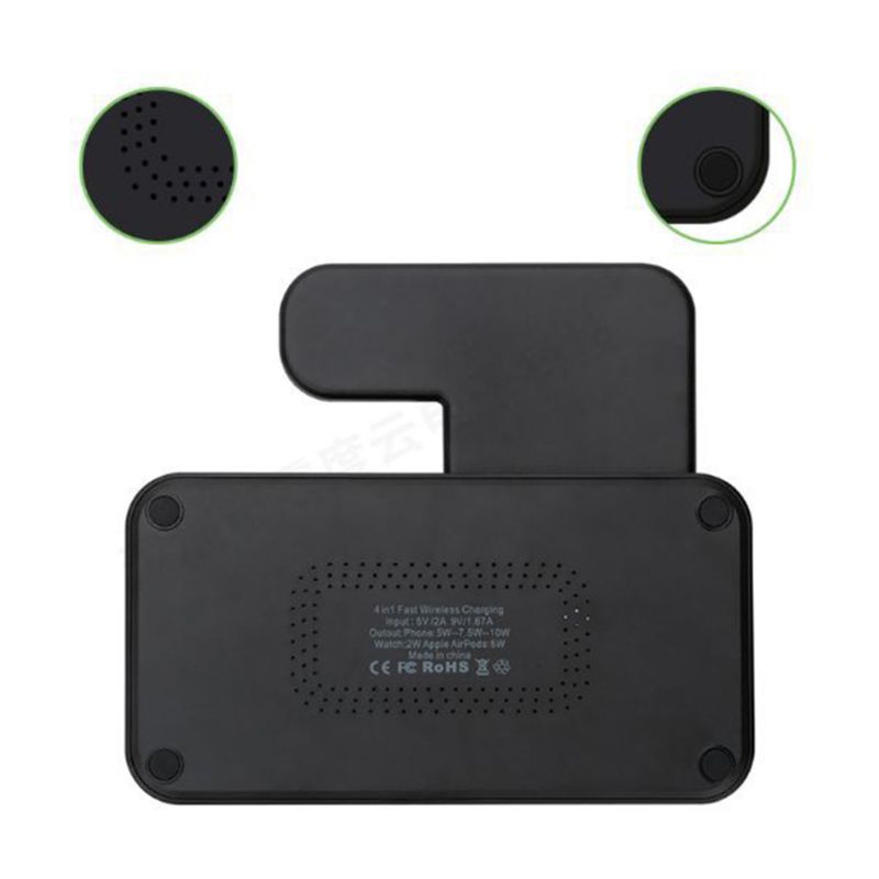 Bộ Đế Sạc Không Dây 4 Trong 1 Cho Đồng Hồ Thông Minh