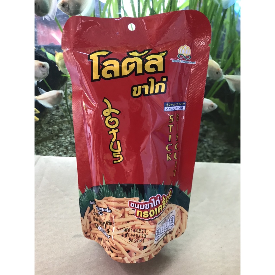 Bánh Que Cọng Đỏ (gói 50g) Thái Lan Vị Tự Nhiên Stick Biscuit Original Dorkbua Brand