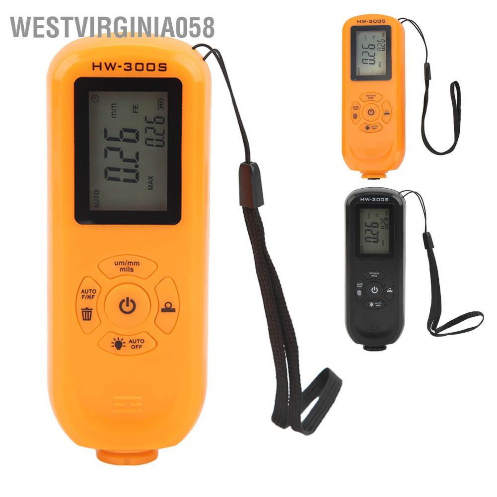 Westvirginia058 Máy đo độ dày lớp sơn sâu 3 đơn vị Um mm Mils để sản xuất màn hình dọc