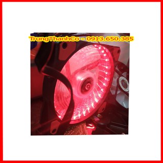 Fan Led Đỏ 12CM Case 33 Bóng Led