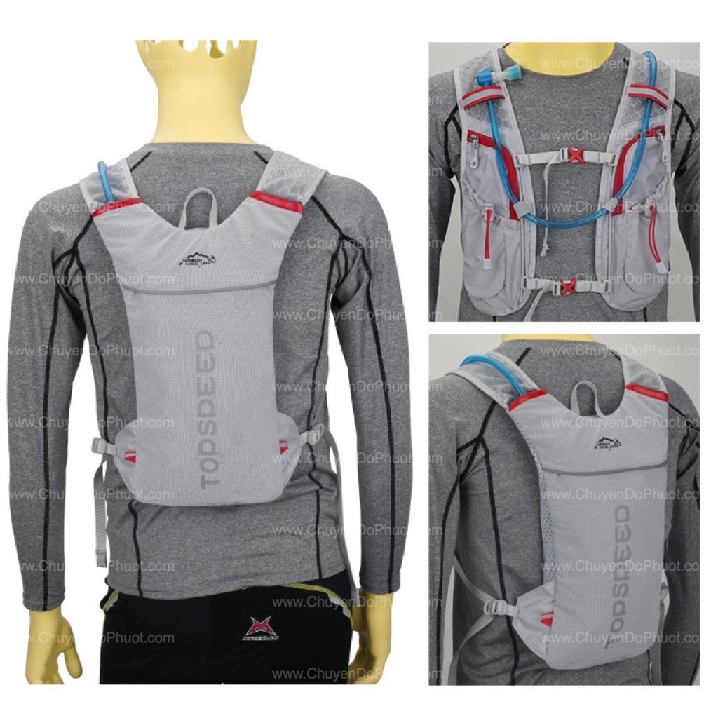 Balô Túi Nước Chạy Bộ Outdoor Local Lion Topspeed Vest Running Trail 5L