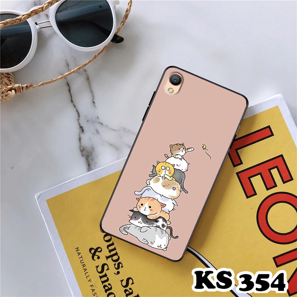 Ốp lưng Oppo A33 - Oppo A37 - Oppo Neo 7 - Oppo Neo 9 - Ốp in hình Cat&amp;Bear đáng yêu - Chất liệu TPU siêu bền