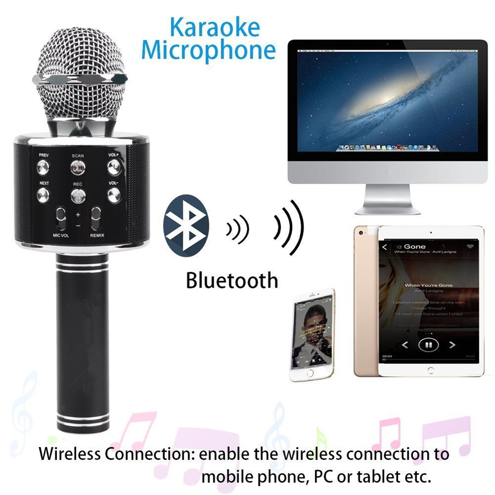 Bộ Micro Bluetooth Không Dây Ws858 Chuyên Nghiệp