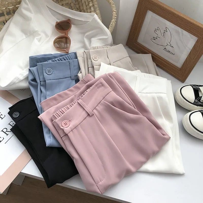 Quần Dài Lưng Cao Dáng Rộng Thiết Kế Mới Cho Nữ