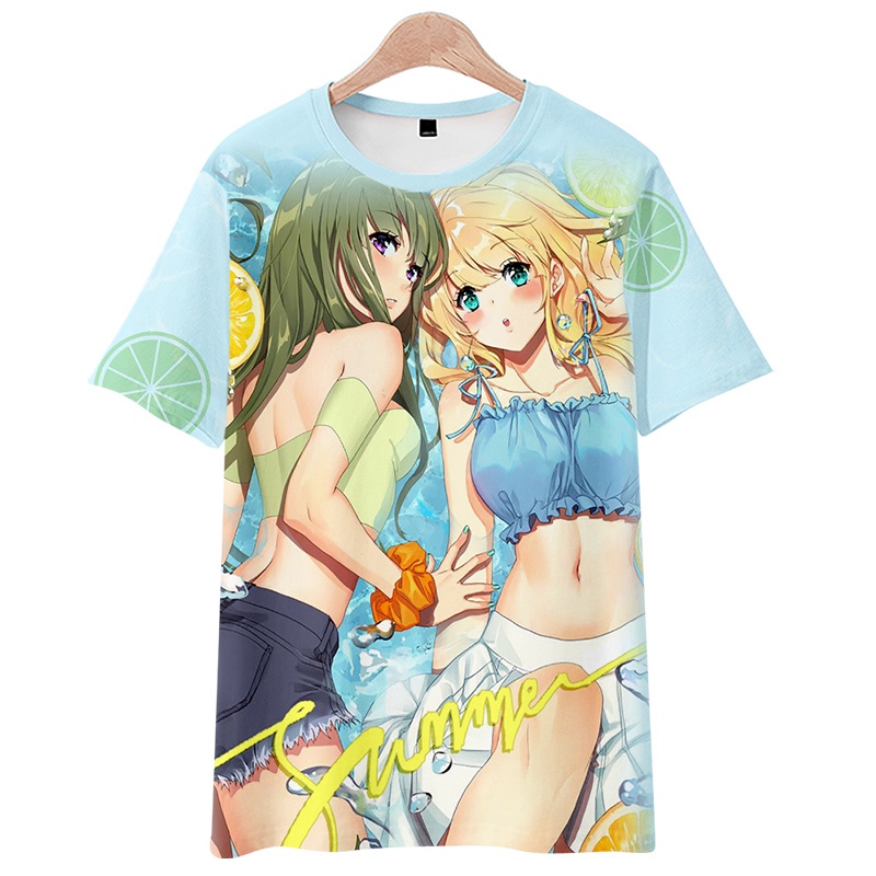 Áo Thun Tay Ngắn In Hình Anime citrus Thời Trang Cho Cặp Đôi