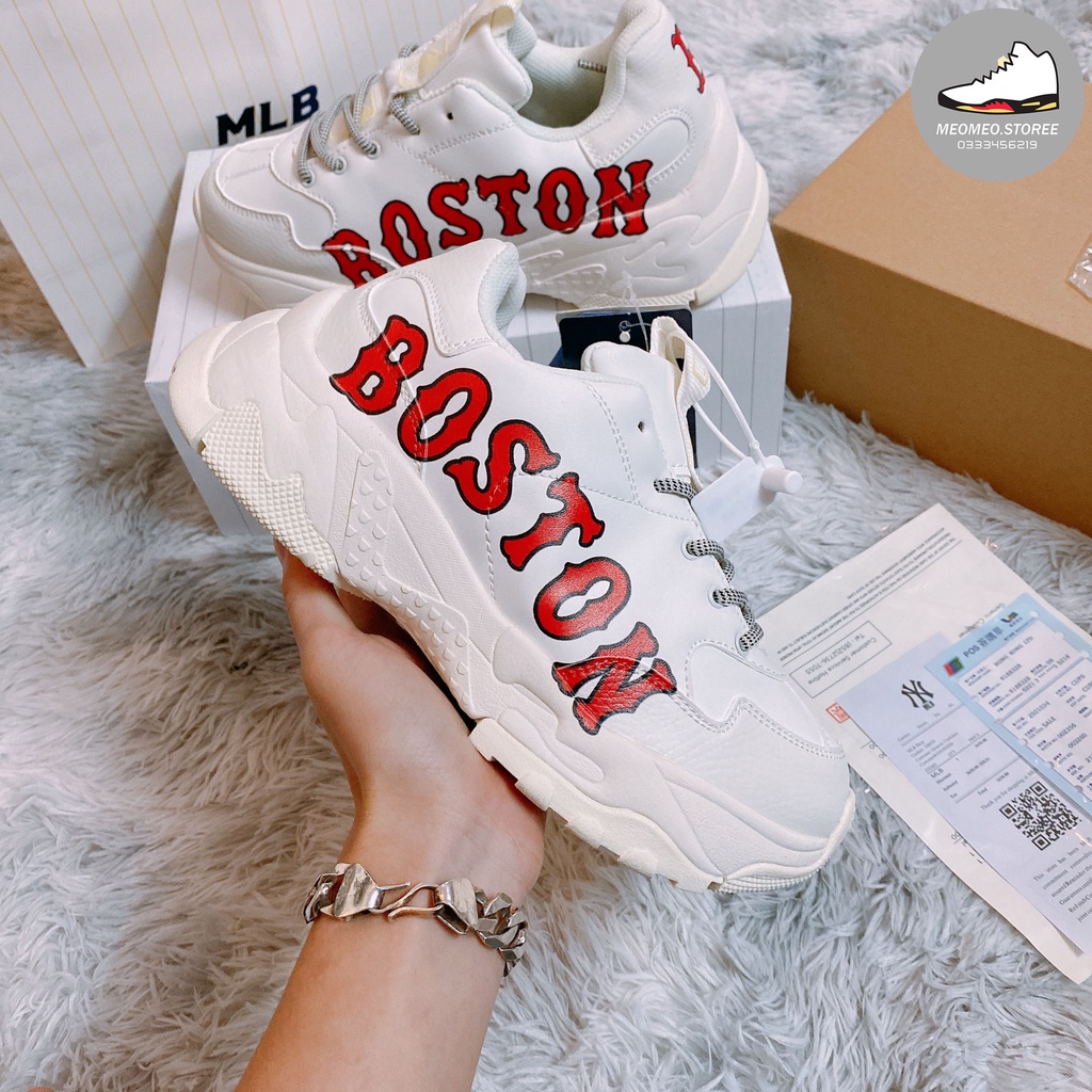 Giầy mlb boston trắng hàng 11 ( full box + free ship )