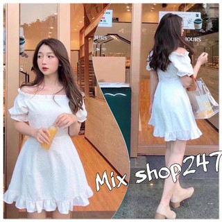 ĐẦM TRẮNG NỮ TAY BÈO BẸT VAI VẢI ĐŨI DẠO PHỐ ĐI CHƠI DỰ TIỆC