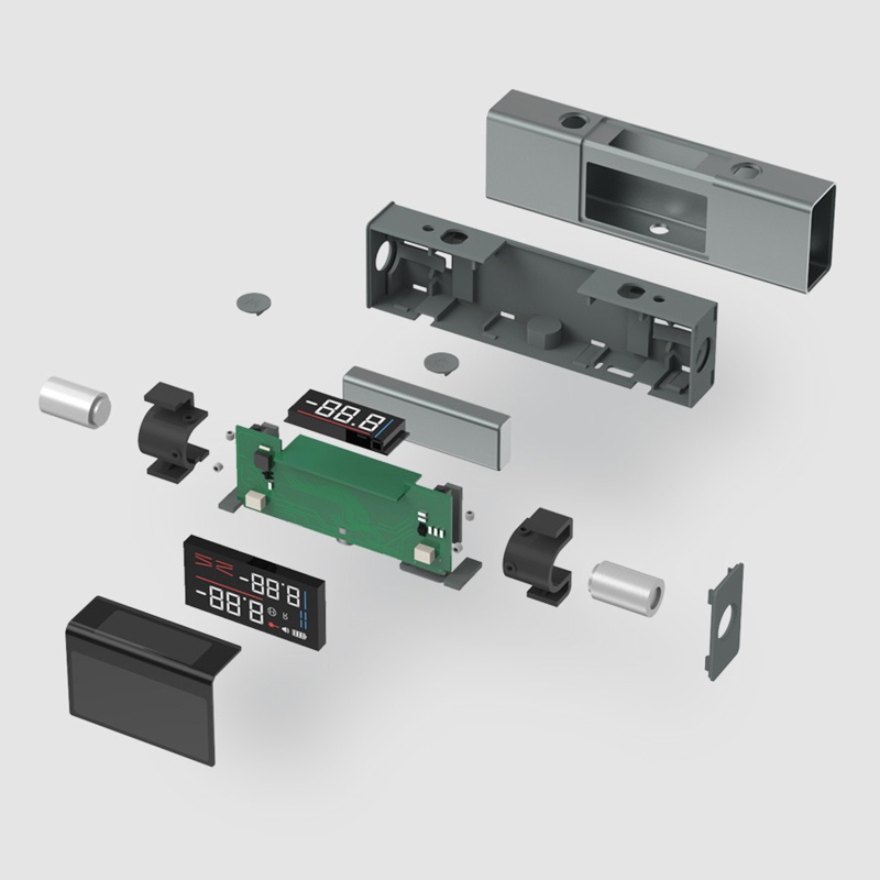 Đồng Hồ Đo Góc 1 Mặt Có Đèn Led Độ Nét Cao Type C