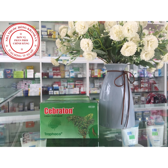 Cebraton Traphaco Hộp 5 vỉ x 10 viên