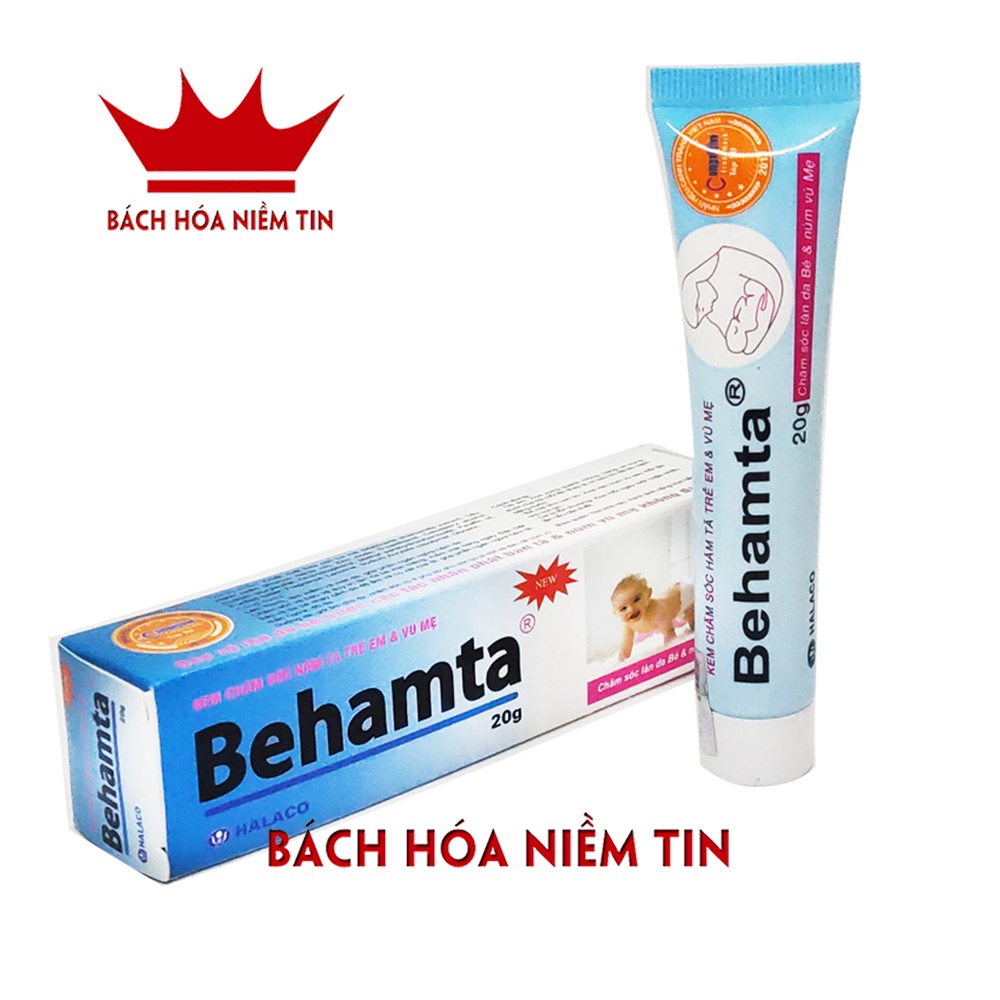 Kem giảm hăm da Behamta - giúp giảm hăm tã, mẩn ngứa, đỏ da - dùng cho bé và mẹ - thành phần cúc la mã, hạnh nhân