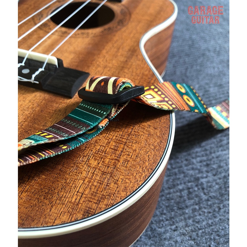 Dây đeo  đàn Ukulele kiểu truyền thống không cần đục thùng, họa tiết thổ cẩm - Garage Guitar