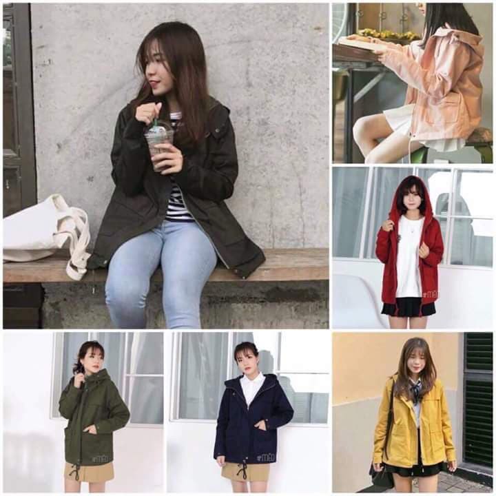 Xả lỗ Áo khoác kaki mũ túi hộp 2 lớp bao đẹp | BigBuy360 - bigbuy360.vn