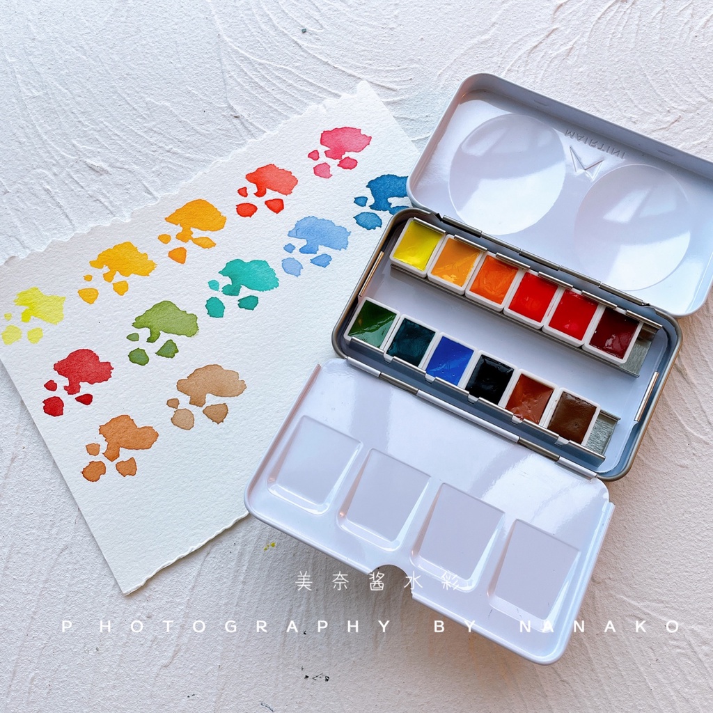 |Order| Màu Nước Martini Solid Watercolor - Pink Dream/Tradition/Pearlescent - 12 Màu