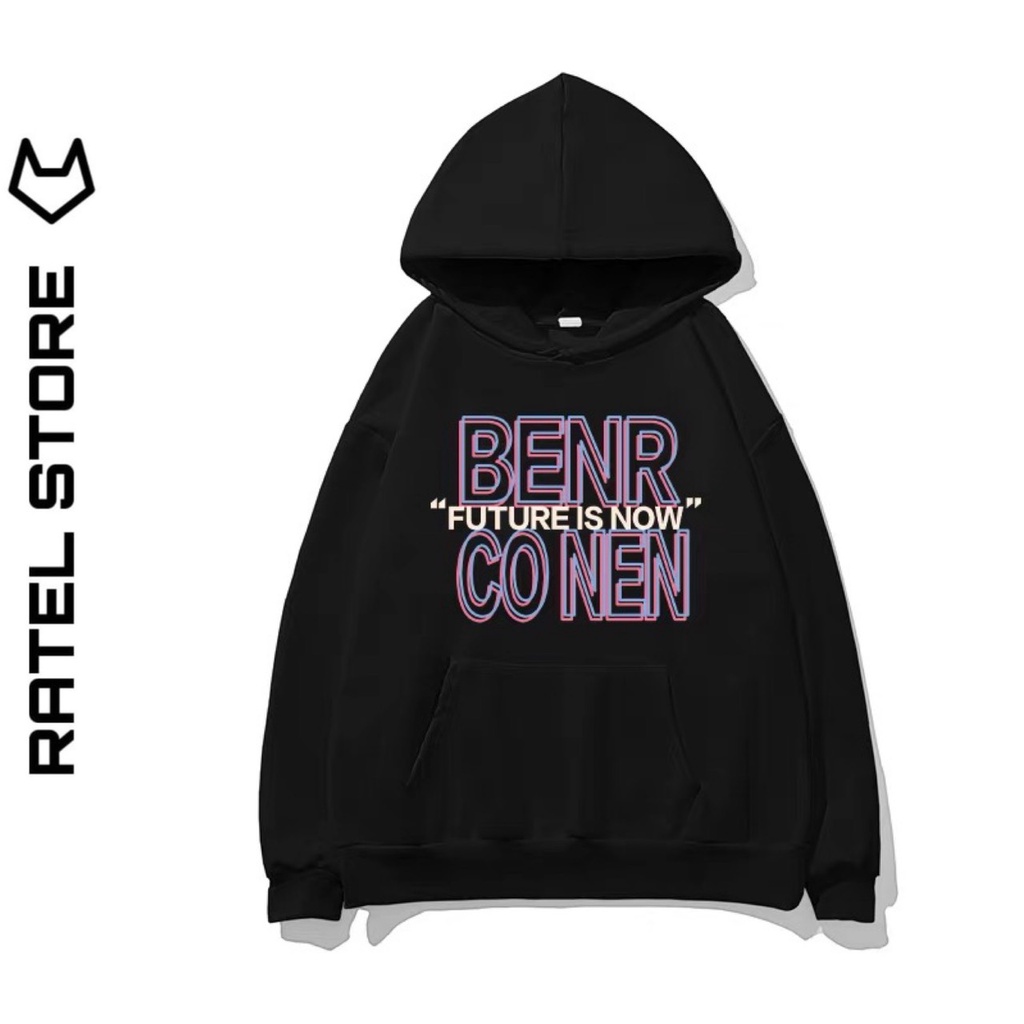 Áo Hoodie Local Brand Nỉ Bông Nam Nữ BENR CONEN Unisex Form Rộng