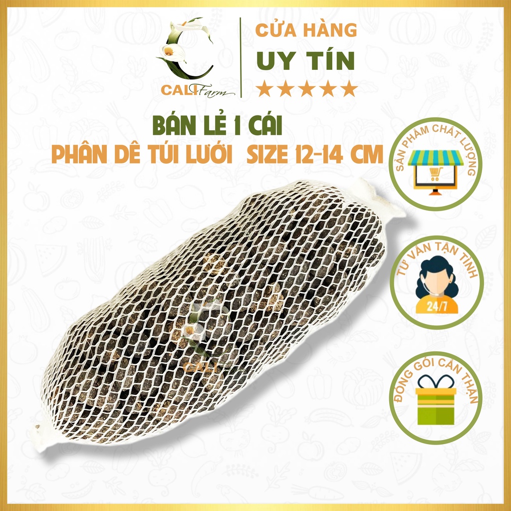 Phân Dê Túi Lưới 14cm Đã Qua Xử Lý Bón Phong Lan, Hoa kiểng