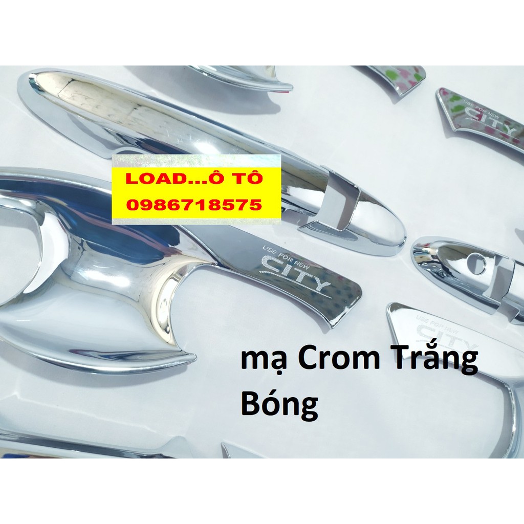 Ốp Tay Nắm, Hõm Cửa Honda City 2023-2016 Mạ Crom Cao Cấp