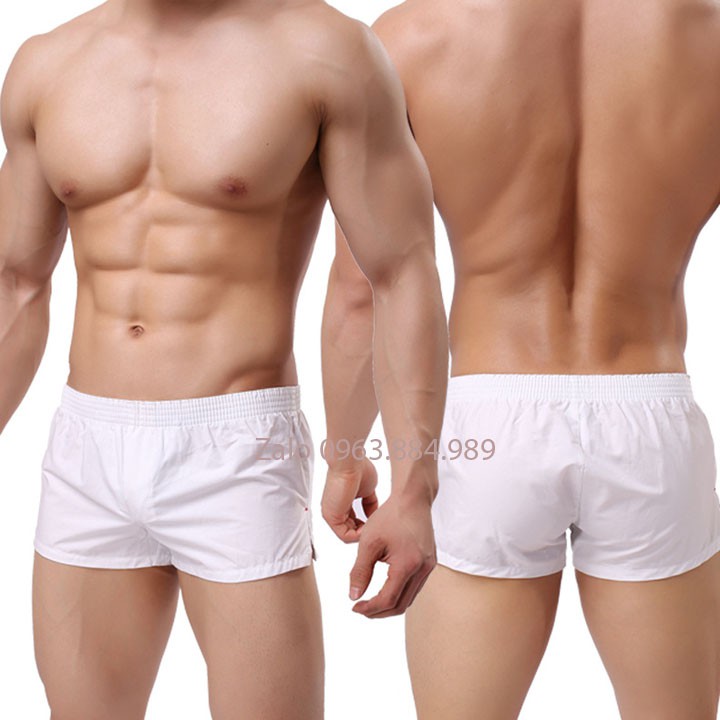 Quần đùi cho anh em khoe đùi mẫu Đ.01 chẩt cotton dáng ngắn,  thiết kế lót trước cho anh em