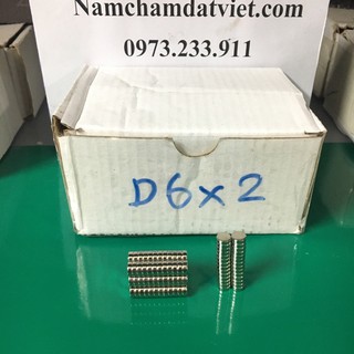 50v nam châm đất hiếm d6*2 mm
