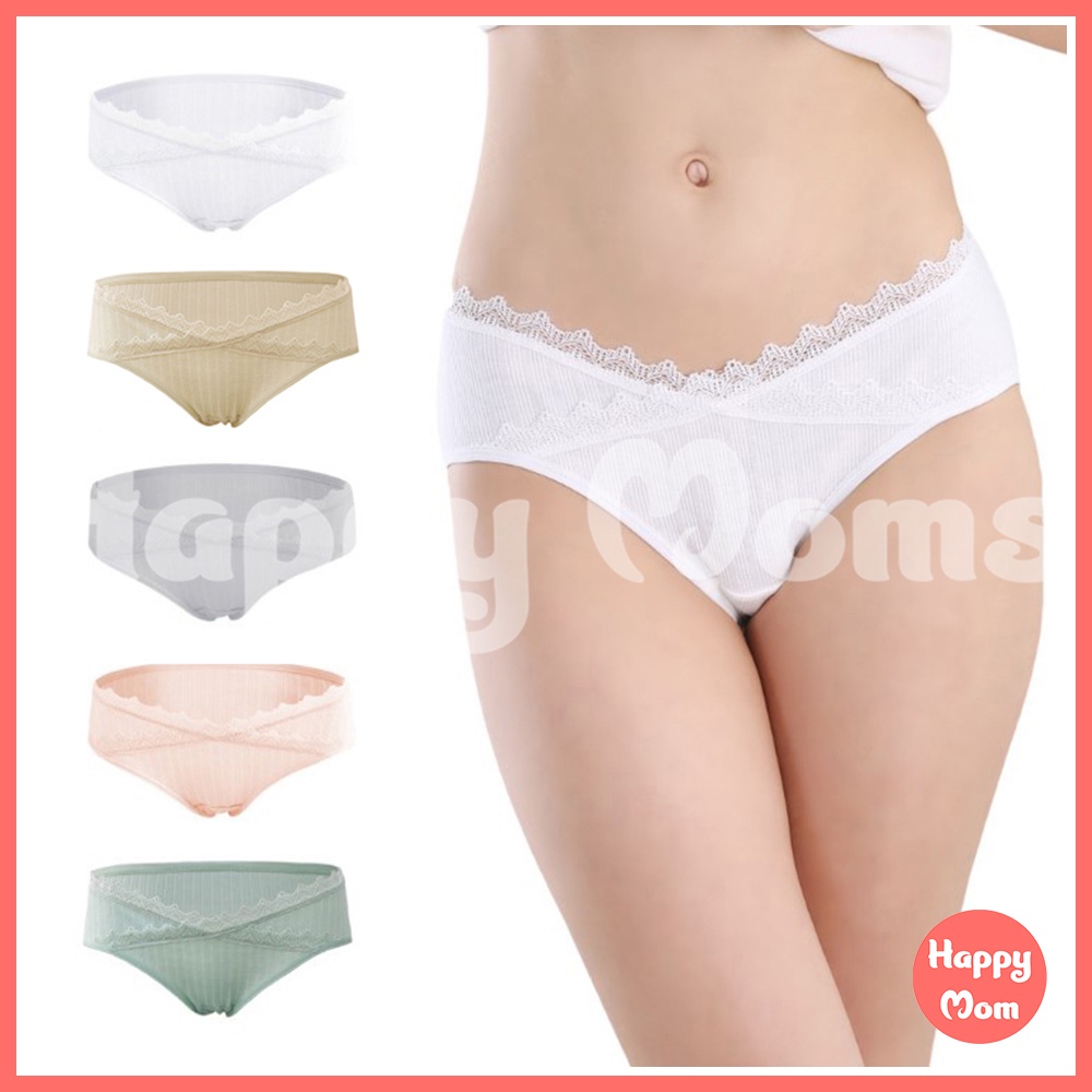 Quần Lót Bầu Cạp Chéo EnjoyPreg Chất Ren Mềm Mịn Thoáng Mát