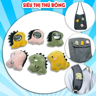 Ghim cài áo khủng long nhỏ , gim cài balo hình khủng long nhỏ nhiều màu (xanh, hồng, vàng) kích thước 5 cm.
