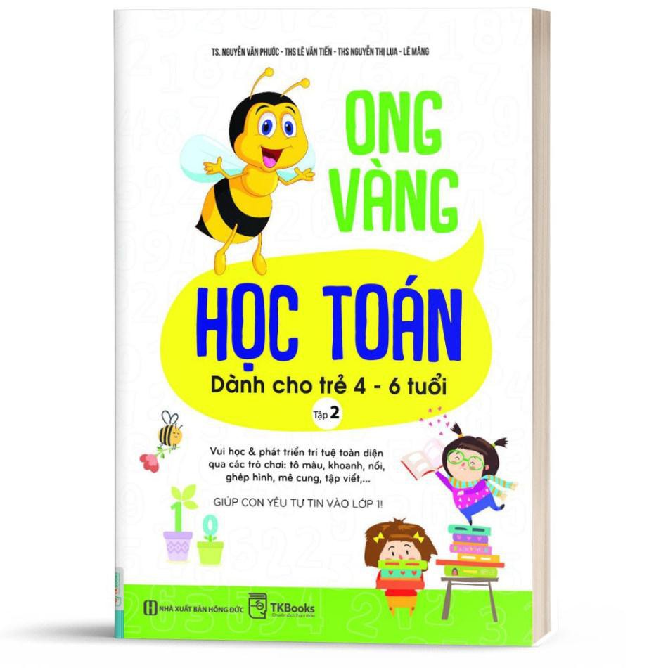 Combo Sách - Ong Vàng Học Toán Dành Cho Trẻ 4-6 tuổi - Học Kèm App Online