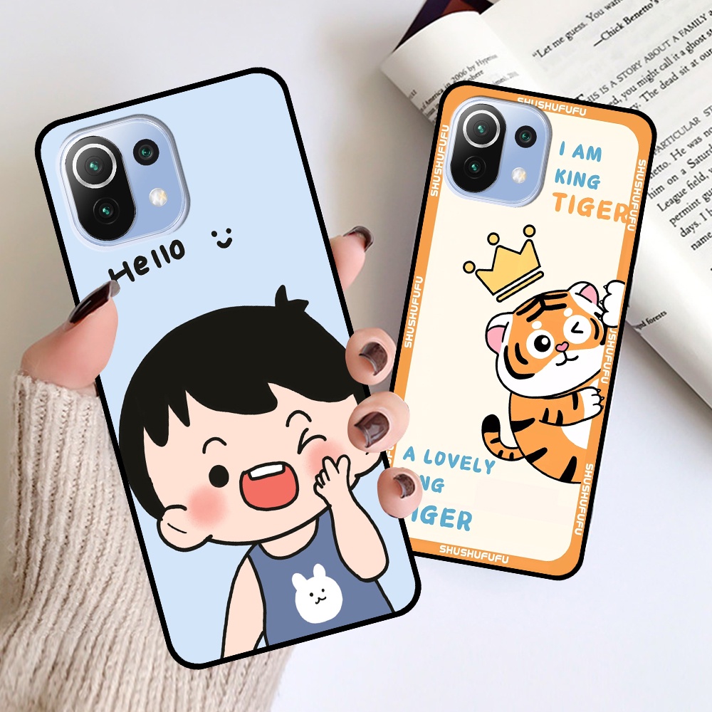 Ốp Xiaomi Mi 11 5G / Mi 11 Lite 5G / Mi 11 Lite 5G NE in hình mickey, hổ, kingtiger siêu rẻ T19 - T24