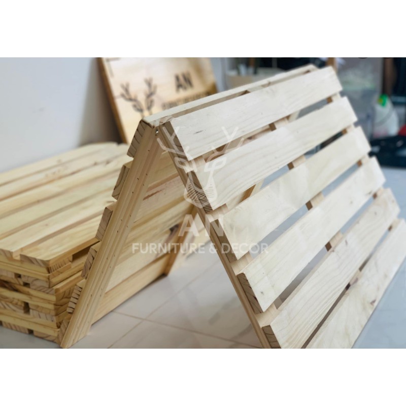 Giường Ngủ Pallet Gập Gỗ Thông GUGO House Gấp Xếp Gọn Thông Minh Kiểu Nội Thất Lắp Ráp