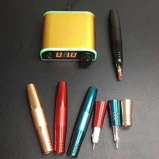 Máy phun xăm Pen Mini 2 Đầu, bộ pen mini 5.0 phun môi mày mí cực nhanh-màu ngẫu nhiên