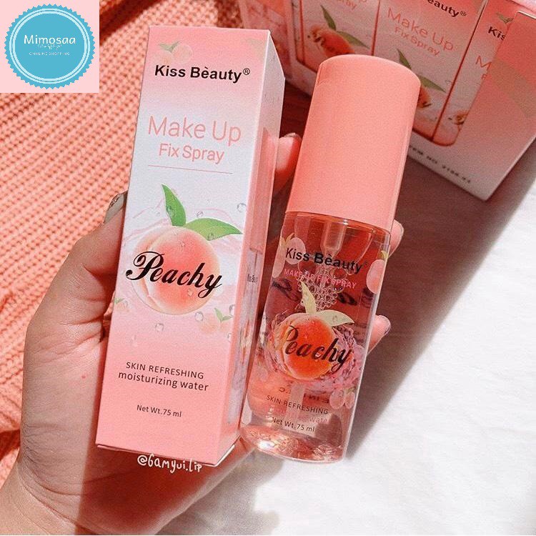 Xịt Giữ Makeup Hương Đào Hãng Kiss Beauty 75ml Mã 2166-03 | BigBuy360 - bigbuy360.vn