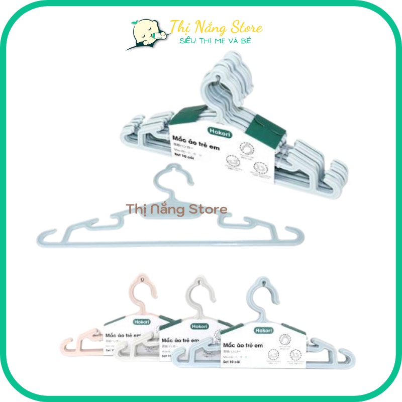 Móc treo quần áo đa năng, mắc quần áo đa năng Hokori nhựa Việt Nhật tiện dụng cho bé