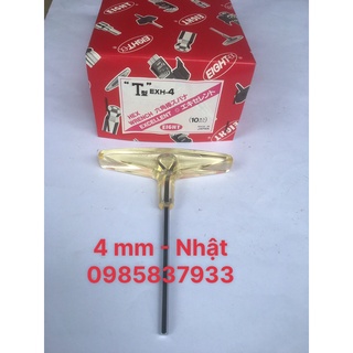 Tay vặn lục giác 4 mm chữ T ngắn EXH-4 Eight Nhật tại Máy NTT bảo hành dài hạn dùng vặn ốc chìm dễ dàng hiệu quả