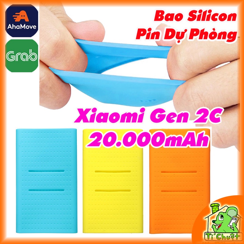 Bao Silicon Bọc Bảo Vệ Cho Pin DP Xiaomi 20.000mAh 2018 QC3.0 Chính Hãng