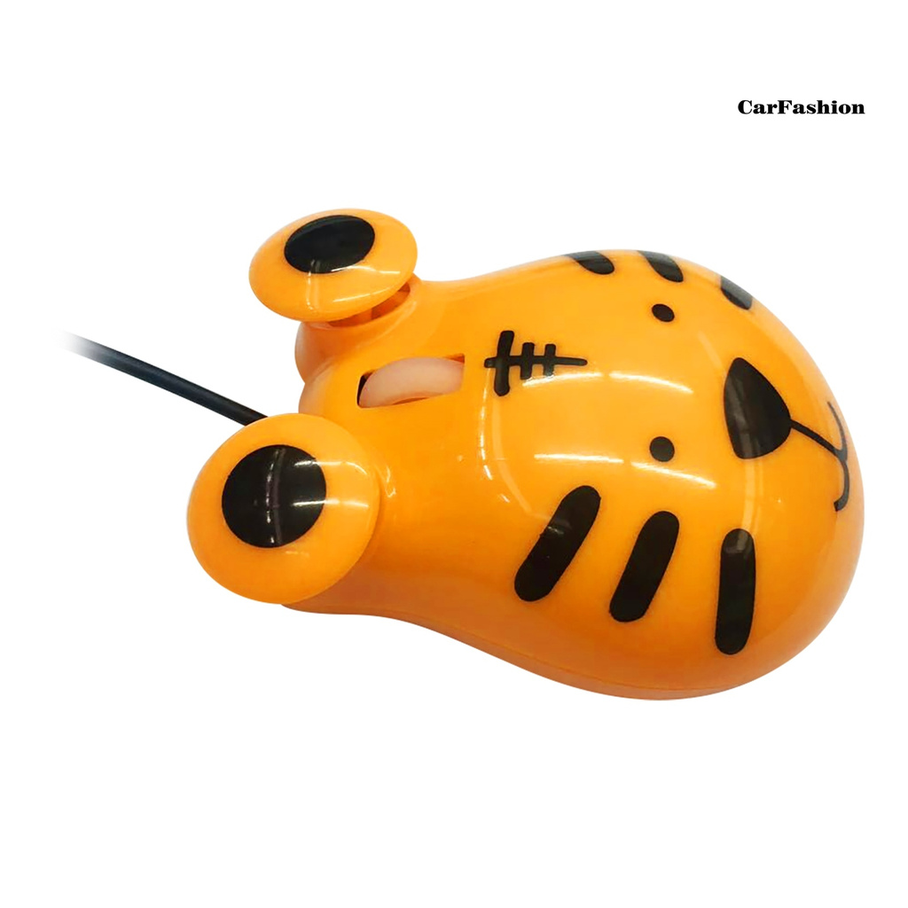 CDNP_Kids Adults Wired Computer Mini Cute Cartoon Tiger Design 3D Mouse for Laptop PC